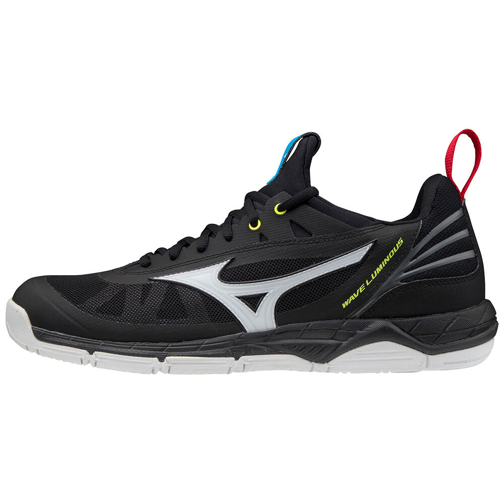 Panske Volejbalove Tenisky Mizuno Wave Luminous Čierne/Biele/Žlté Vypredaj RSQH28915